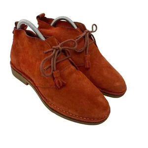 Hush Puppies Moyen Size 9 Men's Suede Orange Chukka Boots Ankle Booties Tassel